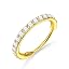 14K Gold Plated-Big CZ Nose Hoop