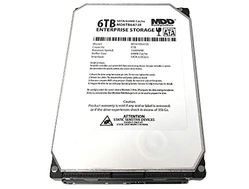 Image of MDD MAXDIGITALDATA (MD6TB6472E) 6TB 7200RPM 64MB Cache SATA 6.0Gb /s 3.5'' Helium Platform Enterprise Hard Drive - w /3 Year Warranty (Renewed)