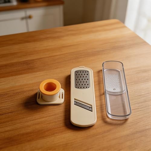 Cortador de Ajo 3 en 1 con Contenedor ABS Blanco miniatura 2