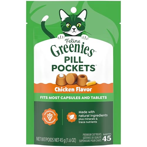 Greenies Pill Pockets for Cats, 1.6-Ounce Chicken