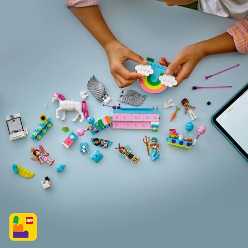Image of LEGO Friends Costume Party with Unicorn & Fairy Pretend-Play Building Kit 42661 Building Blocks Toys for 6+ Gift for Boys and Girls