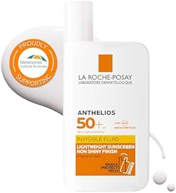 La Roche-Posay Sunscreen Lotion, Ultra-Light Fluid, Water Resistant, Invisible Fluid With SPF 50+, Non-Perfume