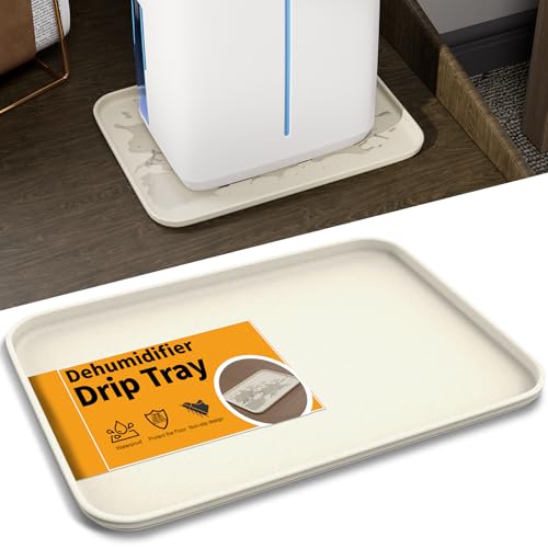 LBG Products Drip Pans 11 x 7.5 Inch for Small Dehumidifier,Hard Plastic Drip Tray Portable AC Drip Pan Catch & Prevent Spills or Leaks from Dehumidifier for Bedroom,Home,Protect Your Floor