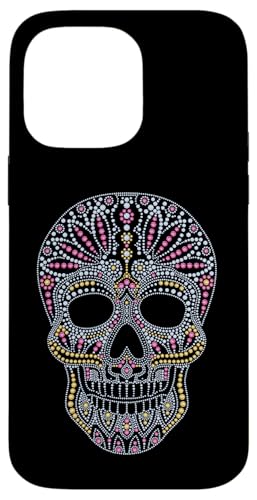 Calavera huichol Day The Dead Sugar Skull Dia De Los Muertos �X�}�z�P�[�X iPhone 14 Pro Max �p
