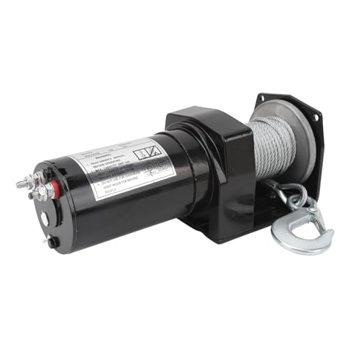 Winche eléctrico 2000 lb con cable de acero y control remoto miniatura 2