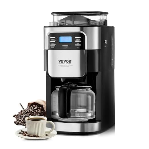 VEVOR 12-Cup Coffee Maker with Grinder