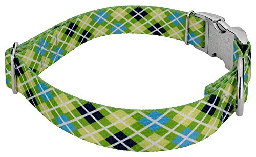 Country Brook Design® Margarita Argyle Premium Collar & Matching Leash - Extra Large #TOP2