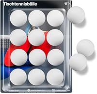 TK Gruppe Timo Klingler 12x Tischtennisbälle Ball Bälle weiß Set Tischtennisball 40 mm Ping Pong für Training & Wettkampf - Tischtennis Indoor & Outdoor
