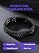 Richsteel Christmas Gifts for Men-Mens Stainless Steel Bracelet, Black Mens Bracelet Men Accessories Fashion Jewlery