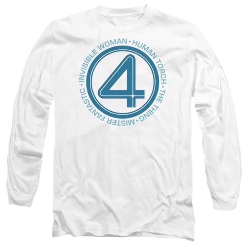 Marvel Fantastic Four t-shirt mixte blanc manches longues confortable