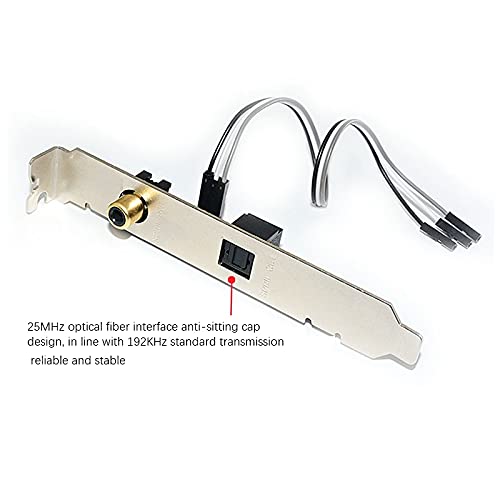 Scheda Ragazza 24Bit 192Khz SPDIF Ottico e Supporto Piastra Uscita Audio Digitale per