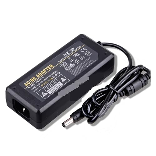 Adaptateur secteur 15V 5A avec cordon d'alimentation audio carré 5.5 x 2.5 mm