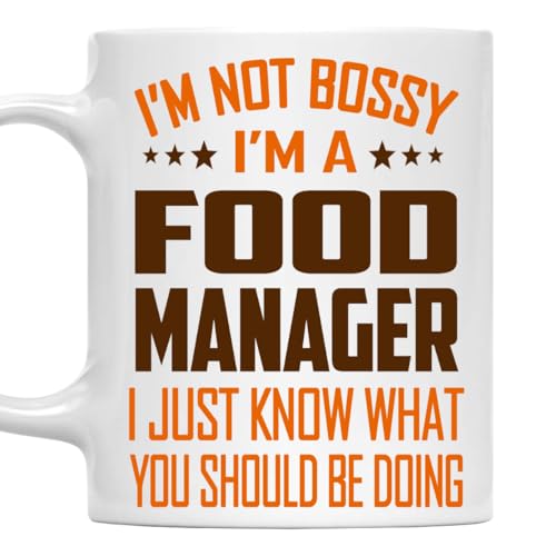 MONIZILUCKY I'm Not Bossy, I'm a Food Manager Mug 11Oz