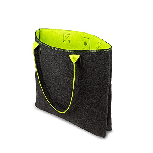 Shopping-Bag aus Filz, große verschließbare...