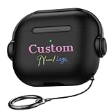 Custodia per auricolari Apple personalizzata per AirPods Pro 3 2025 Gen con blocco di sicurezza e portachiavi, custodia protettiva per cuffie musicali personalizzate per serie AirPods (cavo USB-C