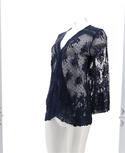 Belle Kim Gravel Lace Cardigan A394063 #TOP1
