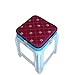 Lino Cuadrado Cojín del Asiento,Espesar Respirable No Era-Slip Silla De Comedor Asiento Four Seasons Cojines De Asiento para Taburete Cuadrado-a 25x25cm(10x10inch)