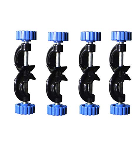 Lab Stand Clamp Holder Boss Head Aluminium Alloy Body Right Angle 4pcs Rods up to 18mm in Dia.