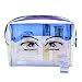 Holographic Iridescent Makeup Bag, Hologram Cosmetic Bags Large Toiletries Pouch Handy Makeup Pouch, Wristlets Organizer Women Clutch Evening Bag, Valentines Day Gifts, Eye Pattern