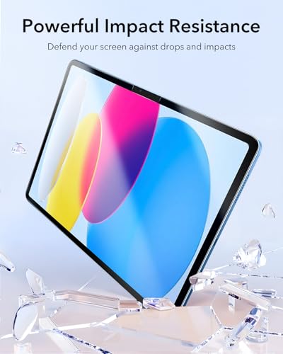 ESR 2 Pack Paper-Feel Screen Protectors for iPad 11th/10th Generation A16 (11/10.9 Inch, 2025/2022), Write and Draw Like on Paper, 9H Tempered Glass, Matte Writing Film with Alignment Frame,Anti-Glare - Image 5