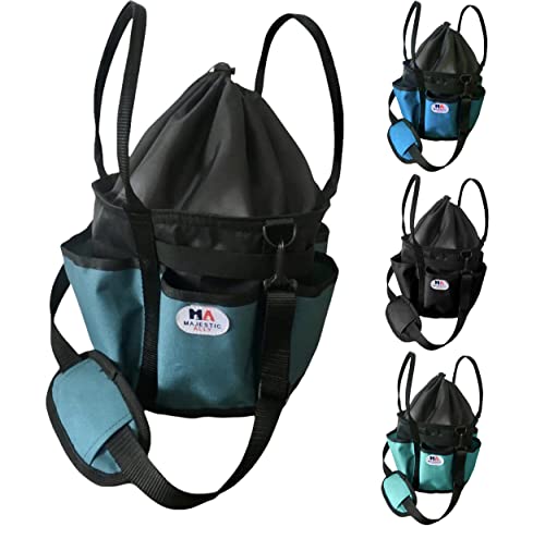 Majestic Ally Sac fourre-tout de toilettage pour cheval, vert chasse, Large Cover