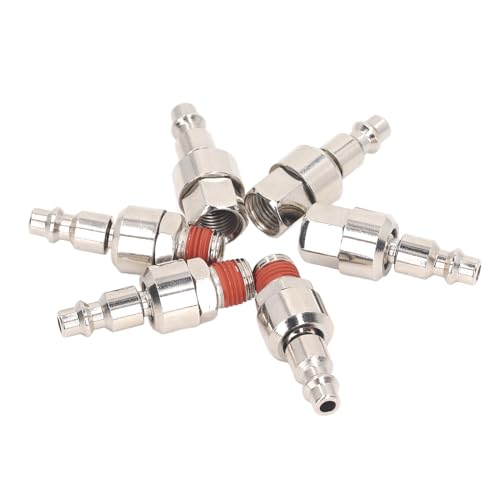 HappyFit 6PCS Conectores de mangueira de ar de aço inoxidável 1/4in-18 NPT rosca fêmea macho acessór