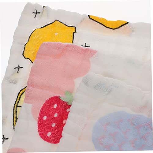 3Pcs Newborn Burp Cloths Soft Cotton Muslin Face Towels for Adorable Patterns Multi Purpose Washcloths for Wiping for Care3