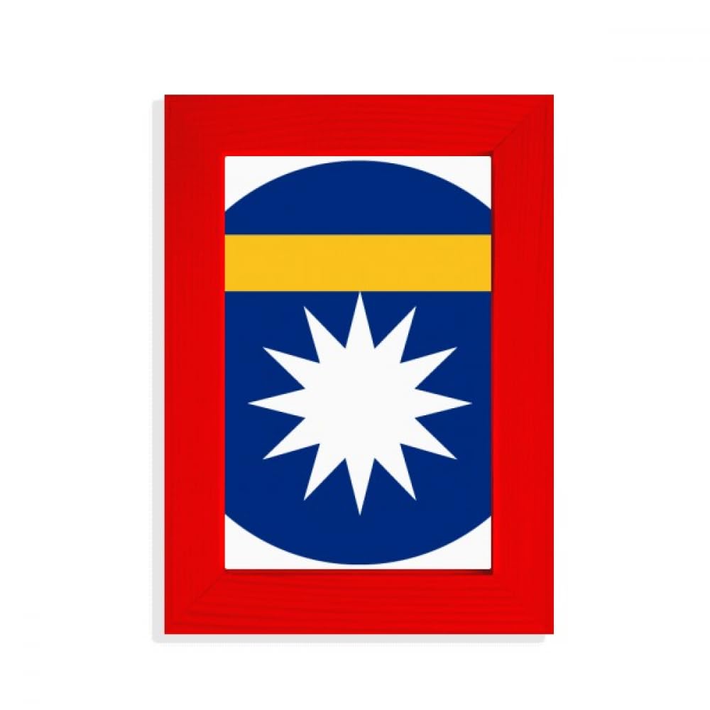Cadre photo Nauru Oceania rouge pour valoriser une photo terne avec style