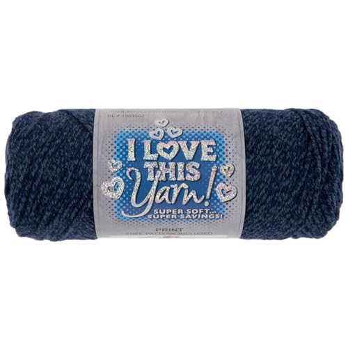 Image of Hobby Lobby Print I Love This Yarn, 885 Blueberry Bucket, Set of 2 | 4 Medium Weight, 252 Yards Per Skein