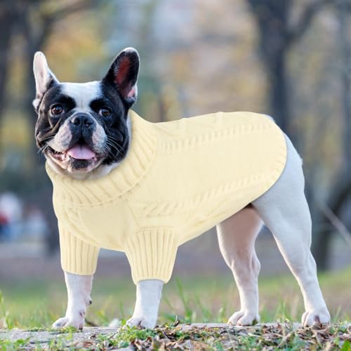 Image of Queenmore Small Dog Sweater for Small Dogs Girl, Winter Dogs /Cats Pullover