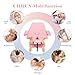 CHRUN Massage Table Portable Wide Massage Bed 84 Inches Spa 2 Fold Table 9 Heigh Adjustable Carry Case Salon Face Cradle Bed Pink