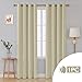 Deconovo Cortinas Salon Dormitorio Moderno Opacas Suaves para Ventanas de Color Liso...