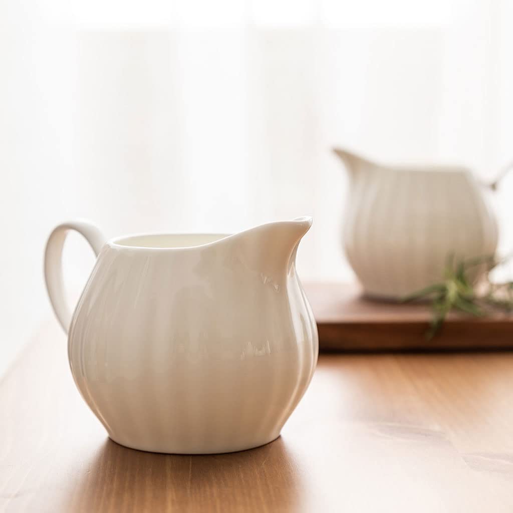 Petit Pot à Lait en céramique, Tasse à Bec, Tasse à café, Petit réservoir de Lait, pichet à Lait, Tasse à Lait en Porcelaine gravée, ustensiles à café, pichet à Sauce