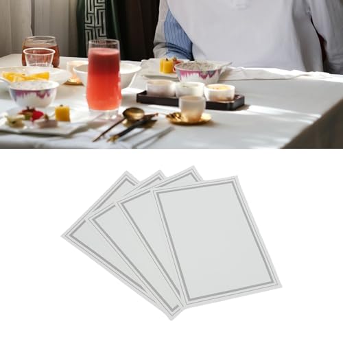 Sets de table en PU rectangulaires (lot de 4) lavables pour table à manger