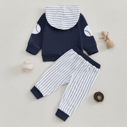 Baby Boy Clothes Infant Hoodie Set Long Sleeve Sweatshirts with Elastic Pants 2Pcs Toddler Fall Winter Outfit4