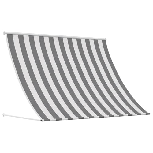 Toile polyester réglable 300 x 150 cm pour auvent extérieur blanc - 2