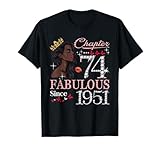 Photo Gallery womens chapter 74 est 1951 74 years old 74th birthday queen maglietta Photo Gallery womens chapter 74 est 1951 74 years old 74th birthday queen maglietta