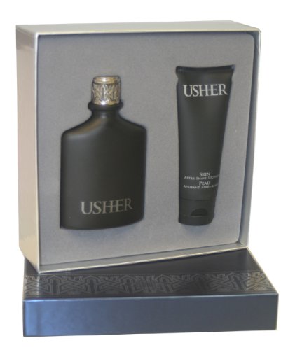 Usher By Usher For Men. Gift Set ( Eau De Toilette Spray 3.4 Oz + Aftershave Soother 3.4 Oz )