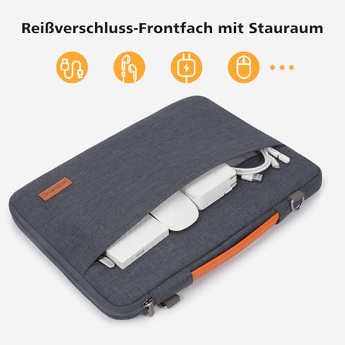 Maletín para portátil 13-17 pulgadas impermeable bolso de hombro KIZUNA 5