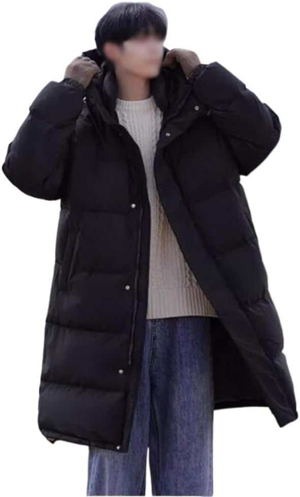 Medium And Long Down Jacket Male Winter Thick Northeast White Duck Leisure And Loose