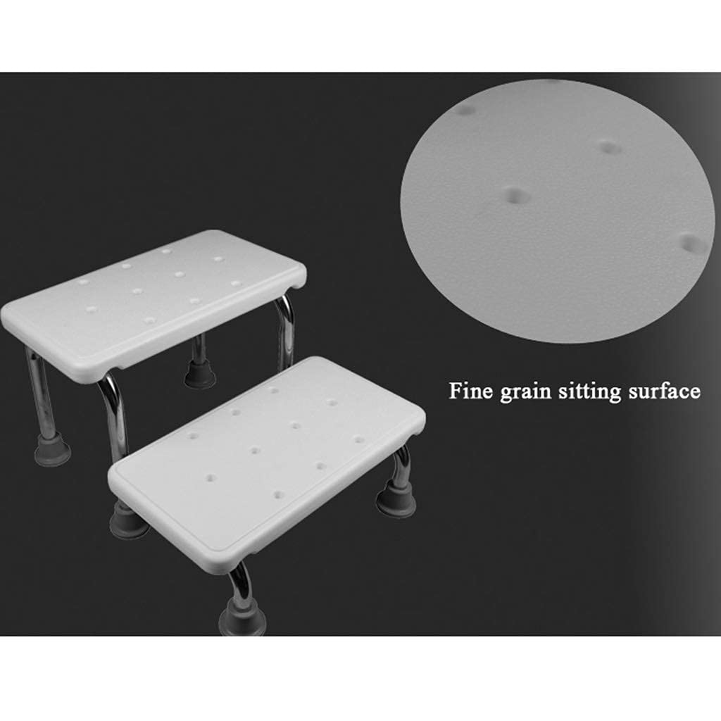 CHEWYNP Asientos de baño Taburete de baño Taburete de baño Escalera Taburete de pie de 2 Niveles de Acero Inoxidable Taburete de baño Taburete de baño de 2 peldaños Taburete de escalón bla