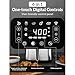 Kitchen Elite Digital Air Fryer Oven, Compact Cooker with 6 Presets and Nonstick Basket for Fast Cooking and Easy Cleanup, 5.28 Quart, Stainless Steel