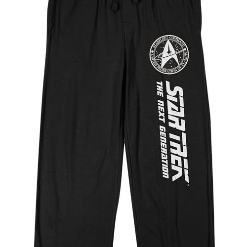 Star Trek: The Next Generation Title Logo Men's Black Sleep Pants2