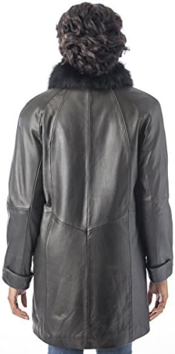 lambskin swing coat