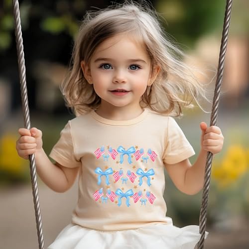 Image of Boys Girls Fourth of July Shirt Toddler Patriotic 4th of July Clothes for Kids 1-7 Years