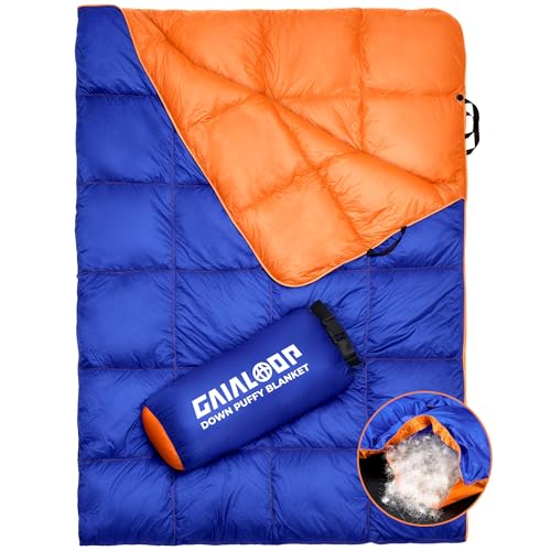Gaialoop Down Puffy Blanket for Car Camping Outdoor Travel Backpacking
