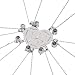 Puzzle Personnalisé Photo Projection Collier Personnalisé 1-7 Nom Photo Collier Je T'aime Collier Argent Collier Pour Femmes(Silver,45)