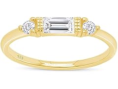 Yellow Gold : Cubic Zirconia