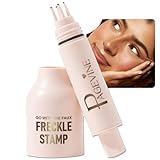 Faux Freckle Stamp Pen, Waterproof Fake Freckles Stain Marker Pencil Tool for Natural and Lifelike Sunkissed Face Freckle Makeup, Quick Dry & Long-Lasting Freckle Stamp (2# Medium)