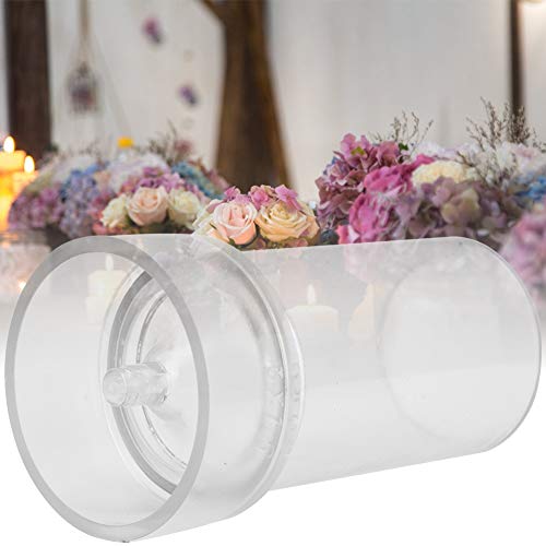 Candela in Plastica Trasparente con Punta da Chiesa per Realizzare Candele con Coperchio in Metallo (Colonna del tetto della chiesa 5 * 10)